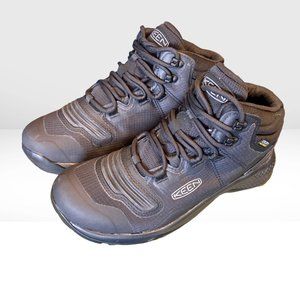 KEEN Men’s Tempo Flex Mid Height Waterproof Black Hiking Boot